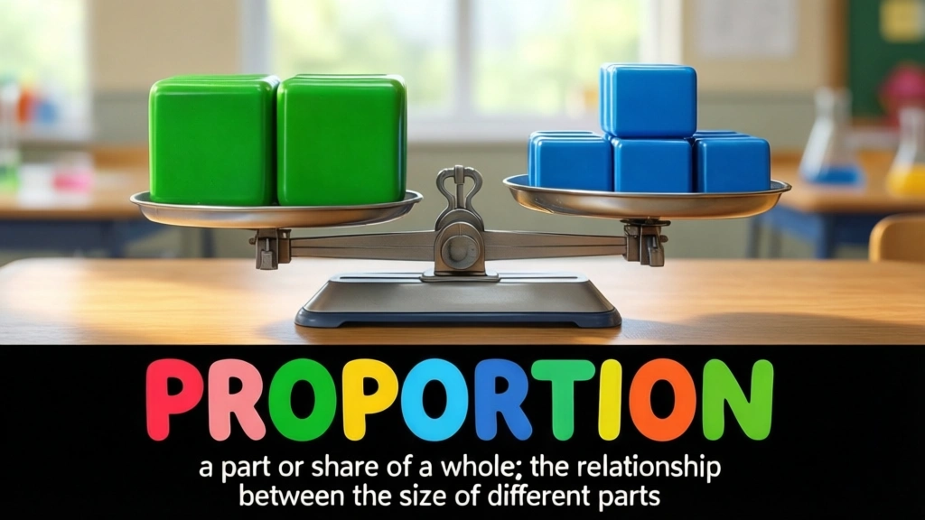 English Illustration for proportion